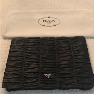 Prada black clutch